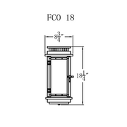 Electric Gas Light - Contempo Flush 18 - FCO18E _ 2