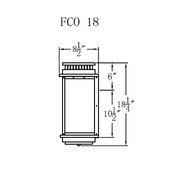 Electric Gas Light - Contempo Flush 18 - FCO18E _ 3