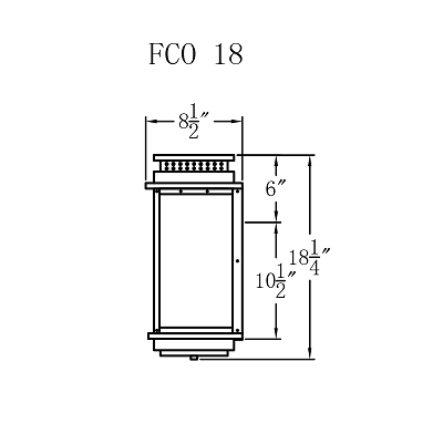 Electric Gas Light - Contempo Flush 18 - FCO18E _ 3