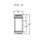 Gas Light - Contempo Flush 18 - FCO18G _ 2