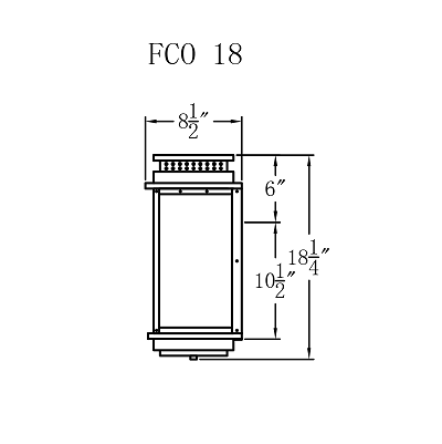 Gas Light - Contempo Flush 18 - FCO18G _ 2