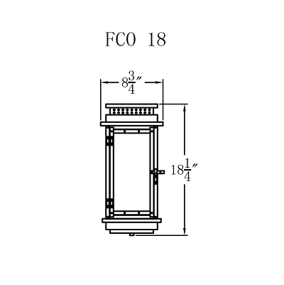 Gas Light - Contempo Flush 18 - FCO18G _ 3