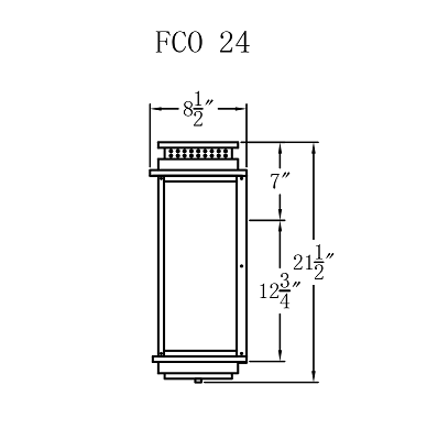 Gas Light - Contempo Flush 24 - FCO24G _ 2