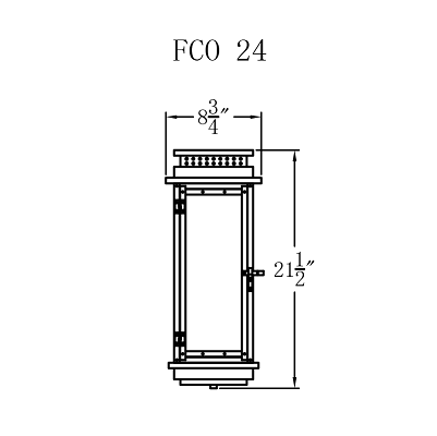 Gas Light - Contempo Flush 24 - FCO24G _ 3