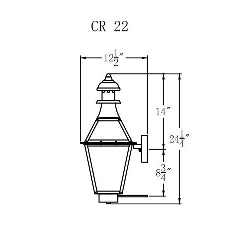 Electric Gas Light - Creole 22 - CR22E _ 3