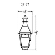 Electric Gas Light - Creole 27 - CR27E _ 2