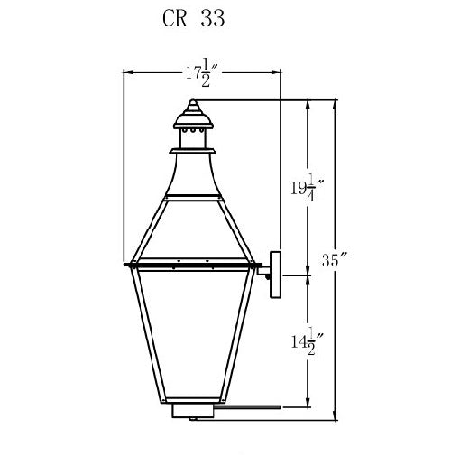 Gas Light - Creole 33 - CR33G _ 3