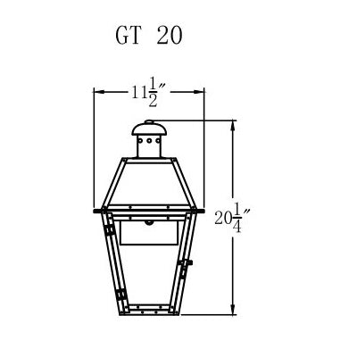 Electric Gas Light - Georgetown 20 - GT20E _ 2