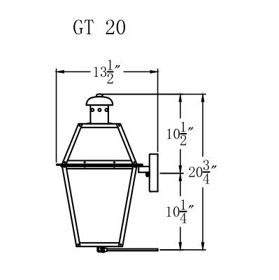 Electric Gas Light - Georgetown 20 - GT20E _ 3