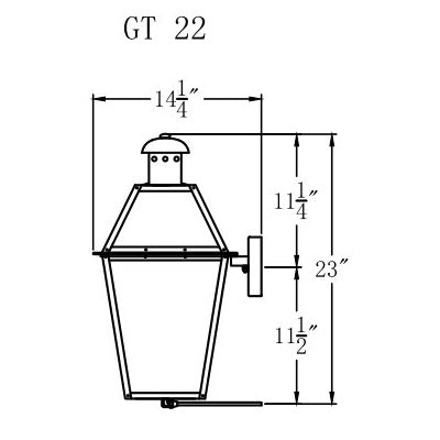 Electric Gas Light - Georgetown 22 - GT22E _ 3