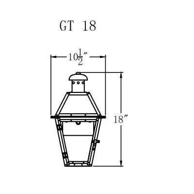 Electric Gas Light - Georgetown 18 - GT18E _ 2