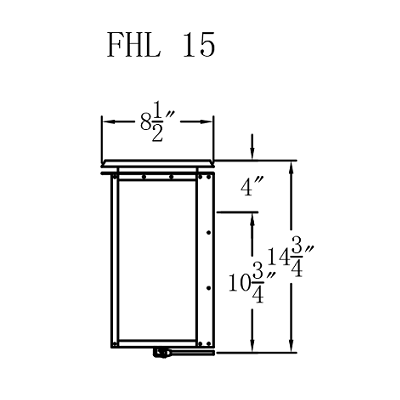 Gas Light - Hyland Flush Mount 15 - FHL15G _ 2
