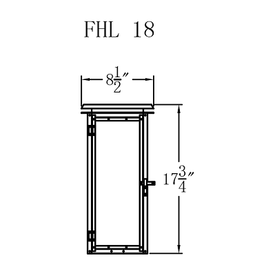 Electric Gas Light - Hyland Flush Mount 18 - FHL18E _ 2