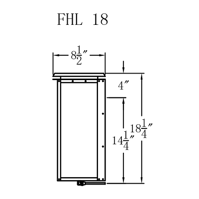 Gas Light - Hyland Flush Mount 18 - FHL18G _ 2