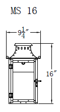 Electric Gas Light - Market Street 16 - MS16E _ 2