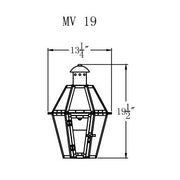 Electric Gas Light - Mount Vernon 19 - MV19E _ 2