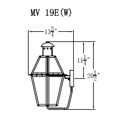 Electric Gas Light - Mount Vernon 19 - MV19E _ 3