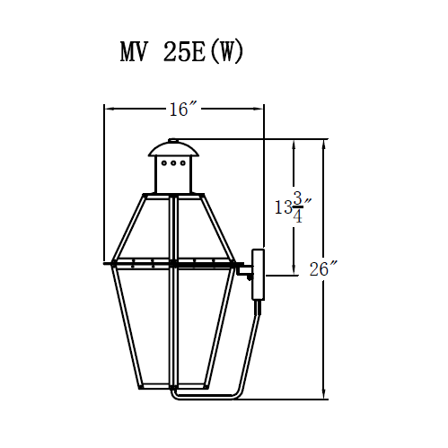 Electric Gas Light - Mount Vernon 25 - MV25E _ 3