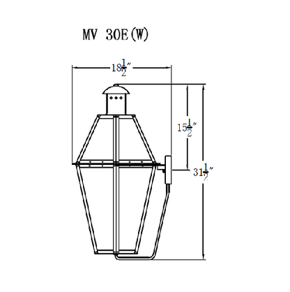 Electric Gas Light - Mount Vernon 30 - MV30E _ 3