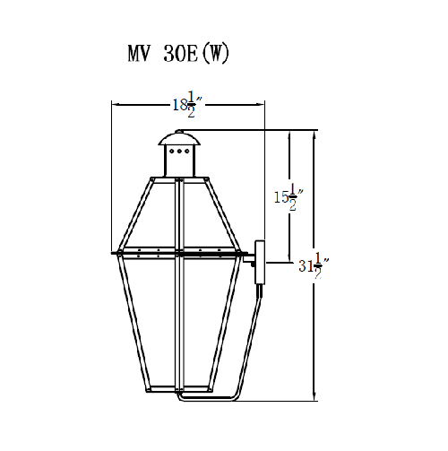 Electric Gas Light - Mount Vernon 30 - MV30E _ 3