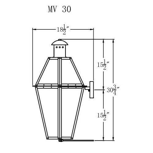 Gas Light - Mount Vernon 30 - MV30G _ 3