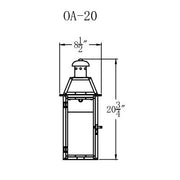 Electric Gas Light - Oakley Street 20 - OA20E _ 2