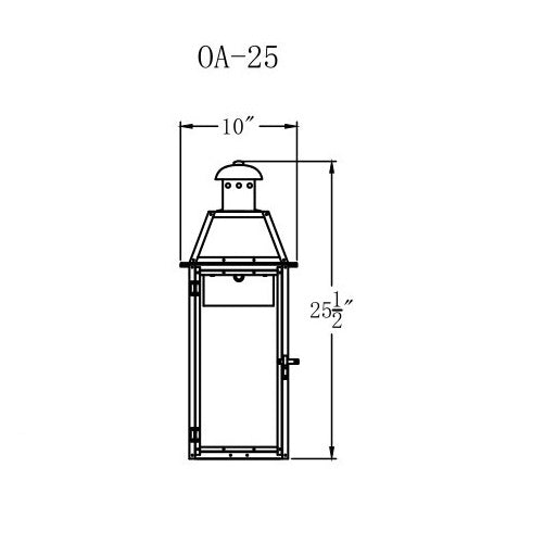 Electric Gas Light - Oakley Street 25 - OA25E _ 2