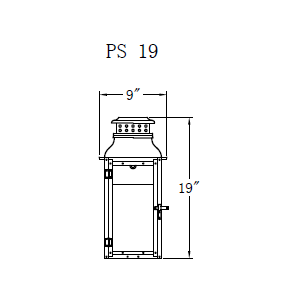 Electric Gas Light - Palmetto Street 19 - PS19E _ 2