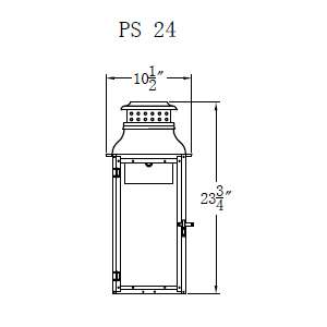 Electric Gas Light - Palmetto Street 24 - PS24E _ 2