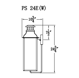 Electric Gas Light - Palmetto Street 24 - PS24E _ 3