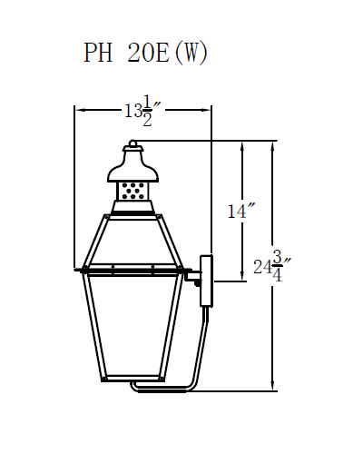 Electric Gas Light - Pebble Hill 20 - PH20E _ 3