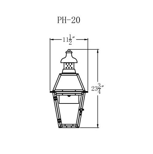 Gas Light - Pebble Hill 20 - PH20G _ 2