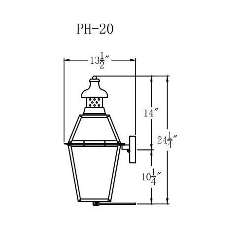 Gas Light - Pebble Hill 20 - PH20G _ 3