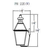 Electric Gas Light - Pebble Hill 22 - PH22E _ 3