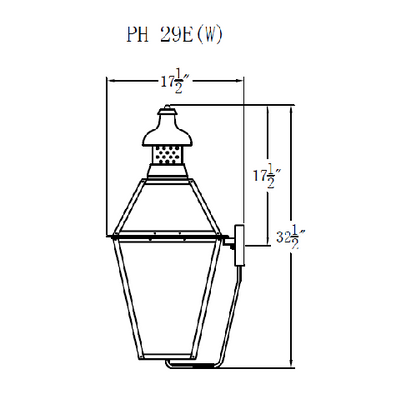 Electric Gas Light - Pebble Hill 29 - PH29E _ 3