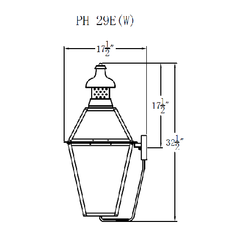 Electric Gas Light - Pebble Hill 29 - PH29E _ 3