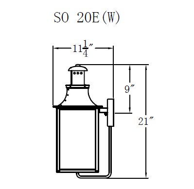 Electric Gas Light - Somerset 20 - SO20E _ 3