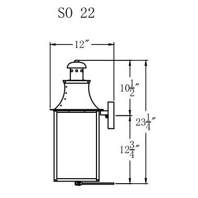 Gas Light - Somerset 22 - SO22G _ 3