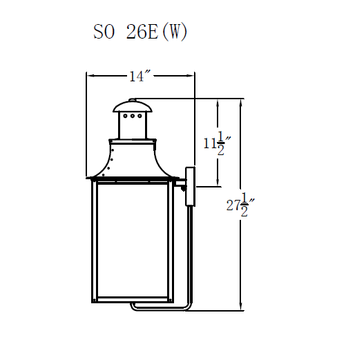 Electric Gas Light - Somerset 26 - SO26E _ 3