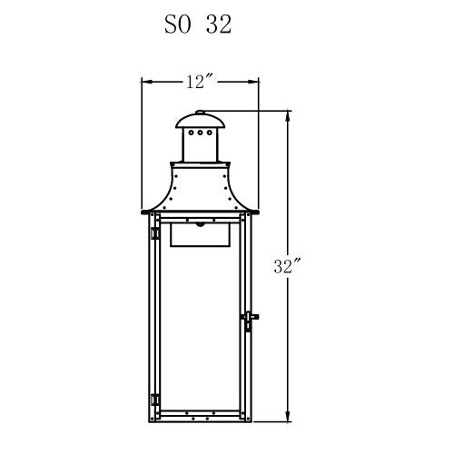 Electric Gas Light - Somerset 32 - SO32E _ 2