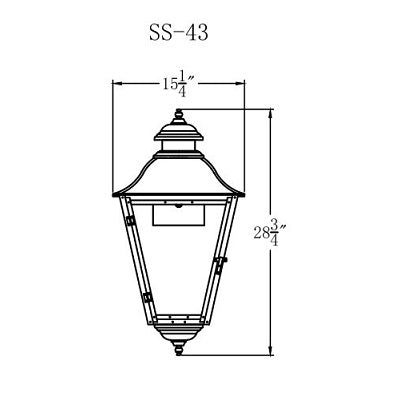Electric Gas Light - State Street 43 - SS43E _ 2