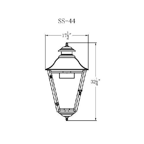 Gas Light - State Street 44 - SS44G _ 1