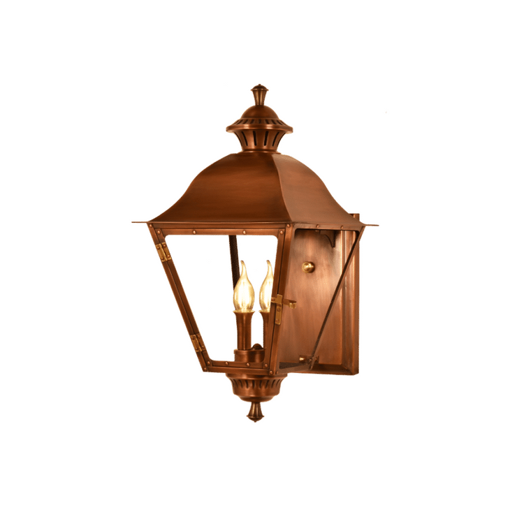 Vestibule electric copper lantern