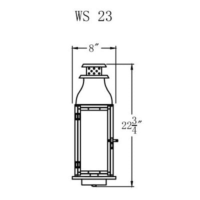 Electric Gas Light - Water Street 23 - WS23E _ 2