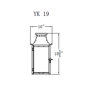 Electric Gas Light - Yorktown 19 - YK19E _ 2