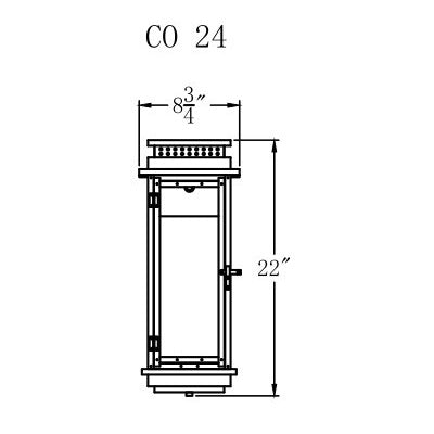 Electric Gas Light - Contempo 24 - CO24E _ 2