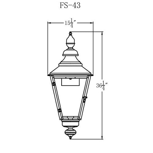 Gas Light - Franklin Street 43 - FS43G-LP _ 2