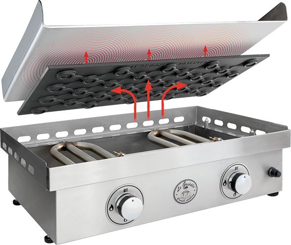 Le Griddle - The Grand Texan Freestanding Gas Griddle - GFE160 CK