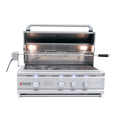 RCS Gas Grills - 30" Cutlass Pro Freestanding Grill - RON30B CK